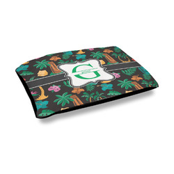 Hawaiian Masks Outdoor Dog Bed - Medium (Personalized)