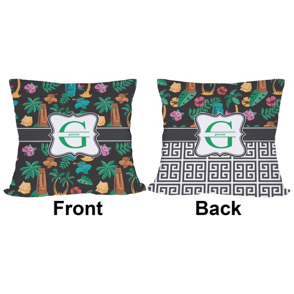 Hawaiian Masks Outdoor Pillow - 20x20