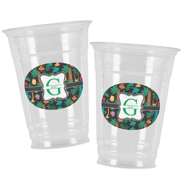 Hawaiian Masks Party Cups - 16oz - Alt View