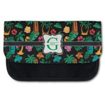 Hawaiian Masks Canvas Pencil Case w/ Name and Initial