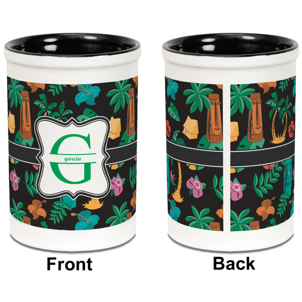 Hawaiian Masks Pencil Holder - Black - approval