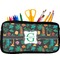 Hawaiian Masks Neoprene Pencil Case - Small w/ Name and Initial