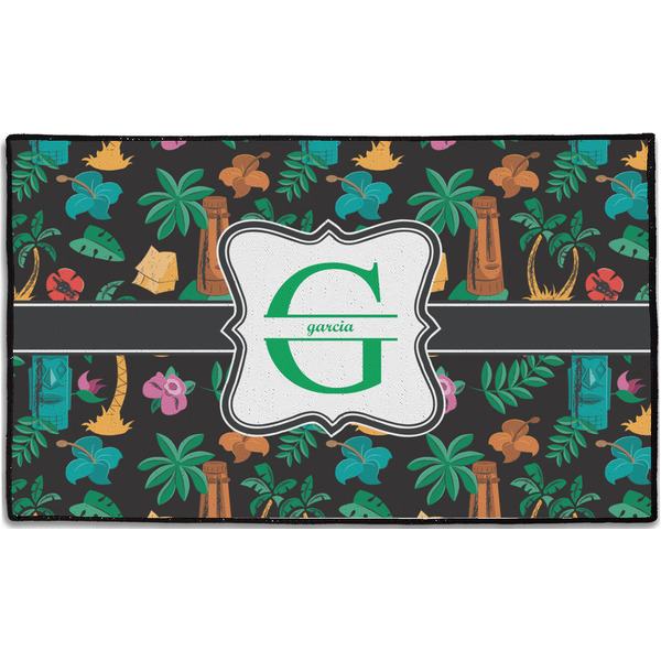 Custom Hawaiian Masks Door Mat - 60"x36" (Personalized)