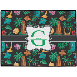 Hawaiian Masks Door Mat (Personalized)