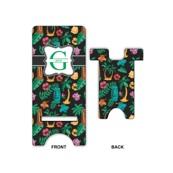 Hawaiian Masks Phone Stand - Front & Back