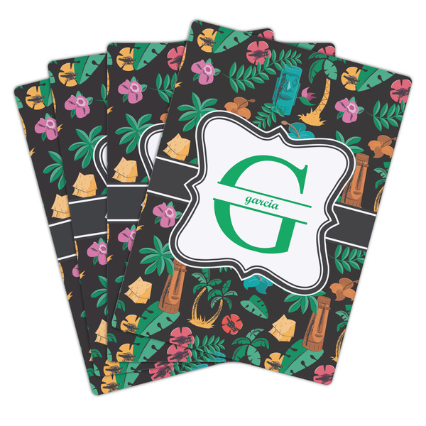 Hawaiian Masks Playing Cards - Hand Back View