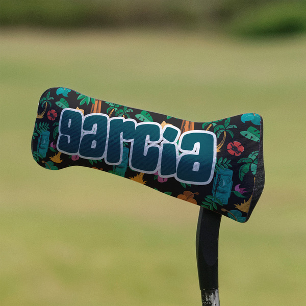 Hawaiian Masks Putter Cover - On Putter