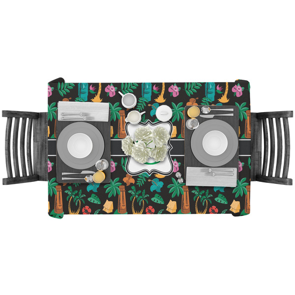 Hawaiian Masks Rectangular Tablecloths - LIFESTYLE