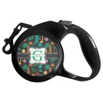 Hawaiian Masks Retractable Dog Leash - Large (Personalized)