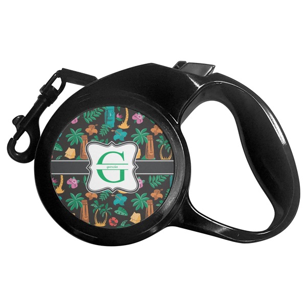 Custom Hawaiian Masks Retractable Dog Leash (Personalized)