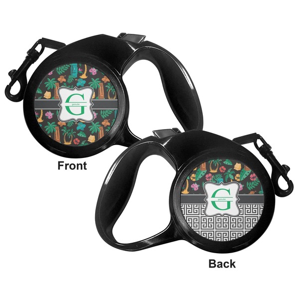 Hawaiian Masks Retractable Dog Leash - Medium Large - Apvl