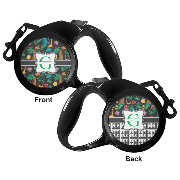 Hawaiian Masks Retractable Dog Leash - Small - Apvl