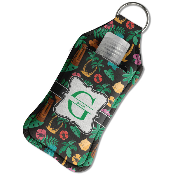 Hawaiian Masks Sanitizer Holder Keychain - Large in Case