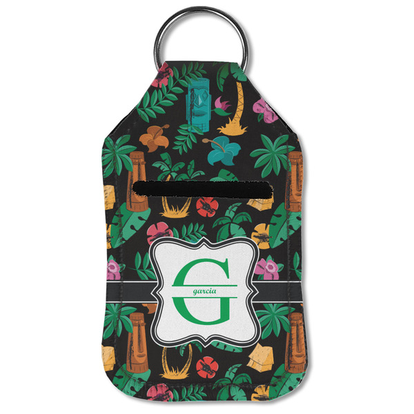 Hawaiian Masks Sanitizer Holder Keychain - Small (Front Flat)