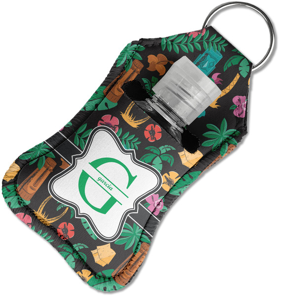 Hawaiian Masks Sanitizer Holder Keychain - Small in Case