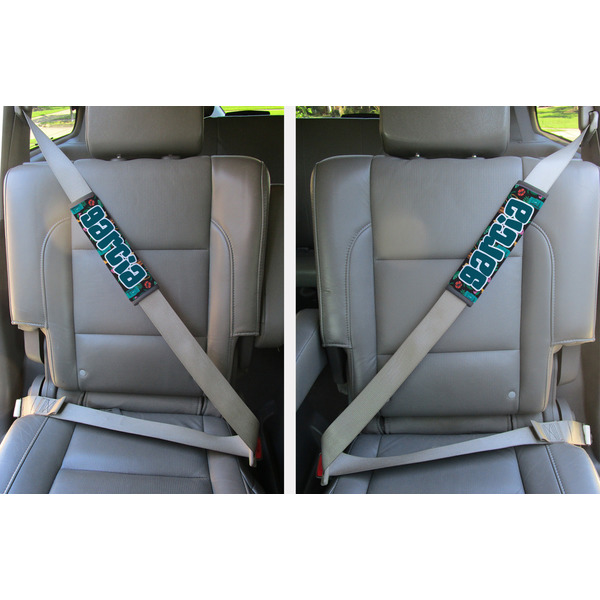 Hawaiian Masks Seat Belt Covers (Set of 2 - In the Car)