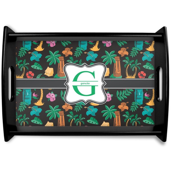 Custom Hawaiian Masks Wooden Tray (Personalized)