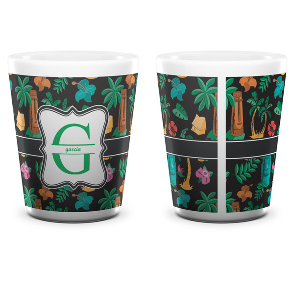 Hawaiian Masks Shot Glass - White - APPROVAL