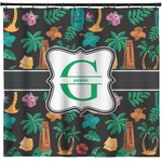 Hawaiian Masks Shower Curtain - Custom Size (Personalized)
