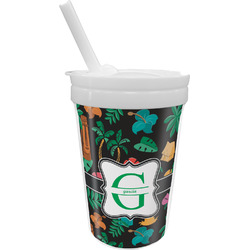 Hawaiian Masks Sippy Cup with Straw (Personalized)