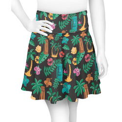 Hawaiian Masks Skater Skirt - X Large