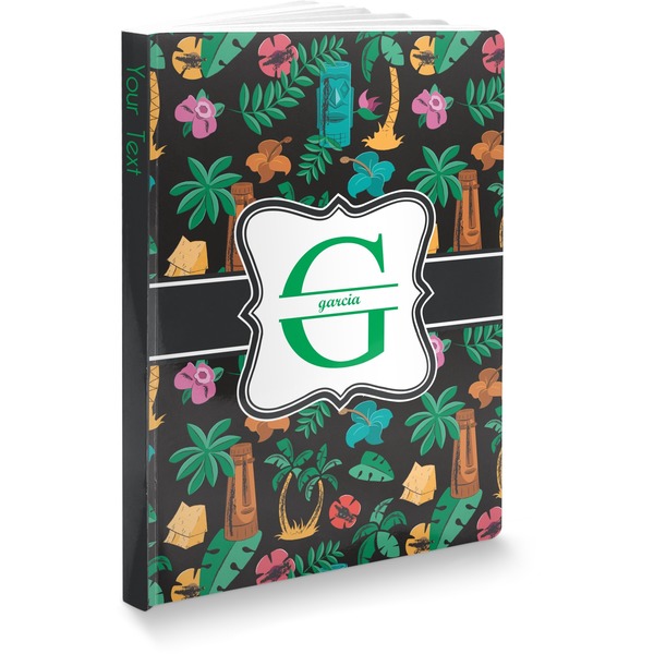 Custom Hawaiian Masks Softbound Notebook (Personalized)