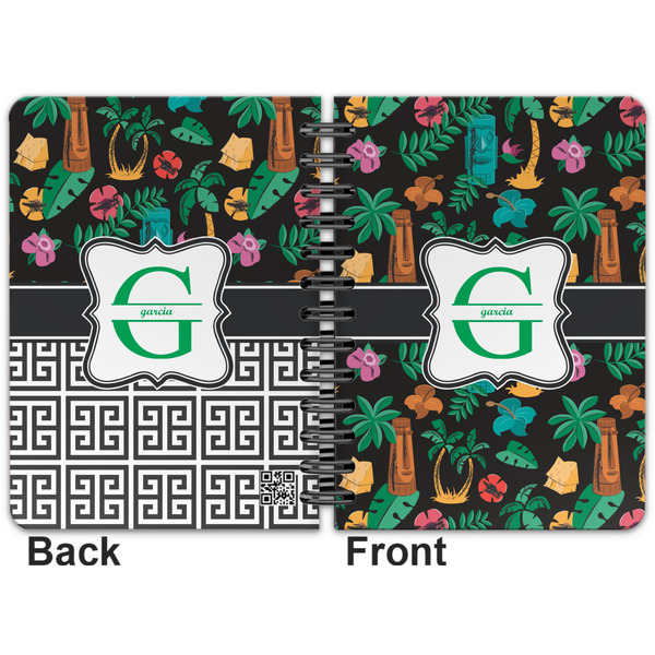 Hawaiian Masks Spiral Journal 5 x 7 - Apvl