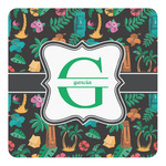 Hawaiian Masks Square Decal - Small (Personalized)