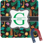 Hawaiian Masks Square Fridge Magnet (Personalized)
