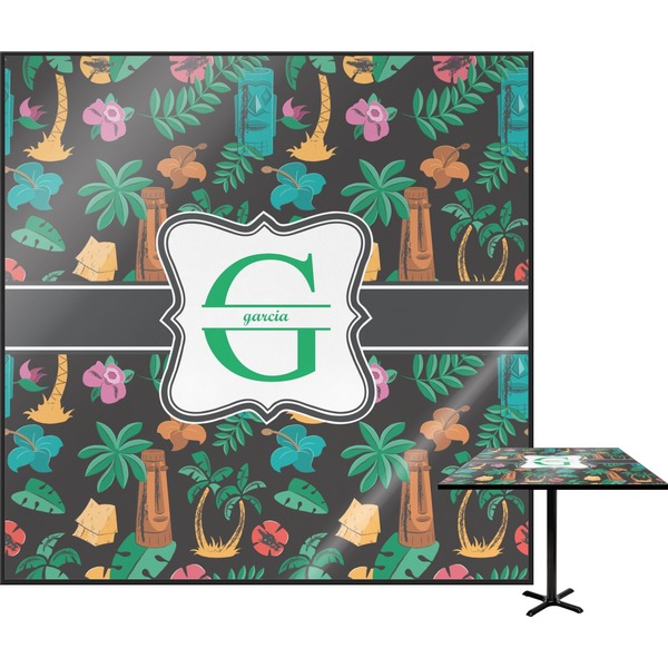 Custom Hawaiian Masks Square Table Top (Personalized)