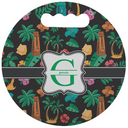Hawaiian Masks Stadium Cushion (Round) (Personalized)