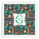 Hawaiian Masks Paper Dinner Napkins (Personalized)