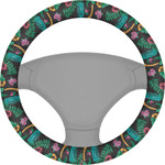 Hawaiian Masks Steering Wheel Cover (Personalized)