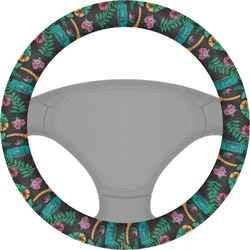 Hawaiian Masks Steering Wheel Cover