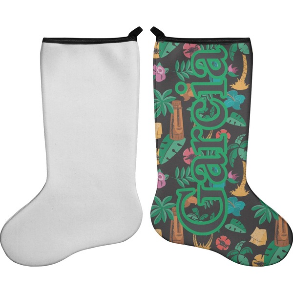 Hawaiian Masks Stocking - Single-Sided - Approval