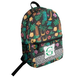 Hawaiian Masks Student Backpack (Personalized)