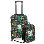 Hawaiian Masks Kids 2-Piece Luggage Set - Suitcase & Backpack (Personalized)