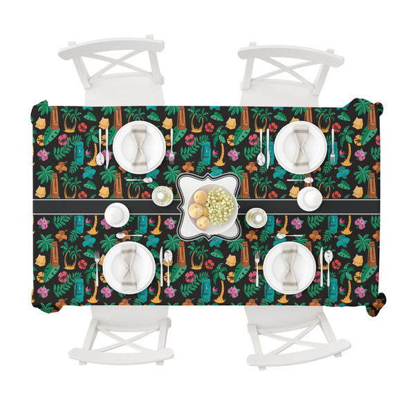 Hawaiian Masks Tablecloths (58"x102") - TOP VIEW