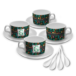 Hawaiian Masks Tea Cup - Set of 4 (Personalized)