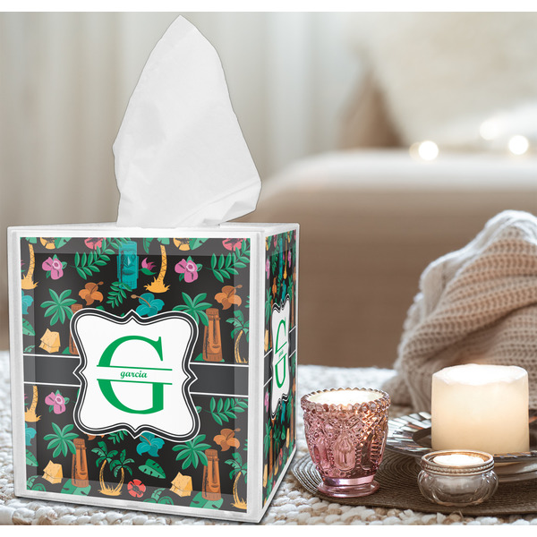 Hawaiian Masks Tissue Box - LIFESTYLE