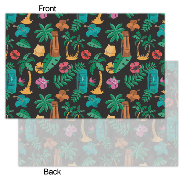 Hawaiian Masks Tissue Paper - Heavyweight - Small - Front & Back