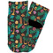 Hawaiian Masks Toddler Ankle Socks - Single Pair - Front and Back
