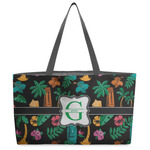 Hawaiian Masks Beach Totes Bag - w/ Black Handles (Personalized)