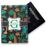 Hawaiian Masks Vinyl Passport Holder (Personalized)