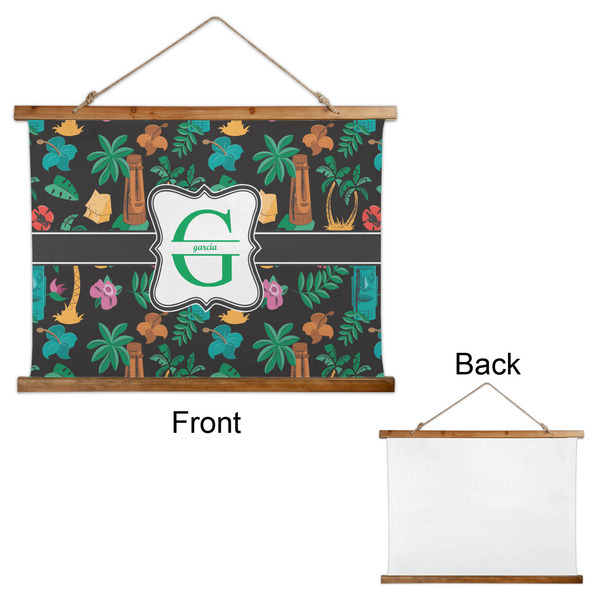 Hawaiian Masks Wall Hanging Tapestry - Landscape - APPROVAL