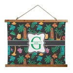 Hawaiian Masks Wall Hanging Tapestry - Wide (Personalized)
