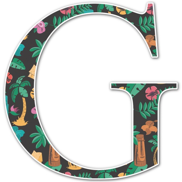Custom Hawaiian Masks Letter Decal - Small (Personalized)