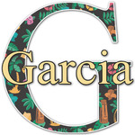 Hawaiian Masks Name & Initial Decal - Custom Sized (Personalized)