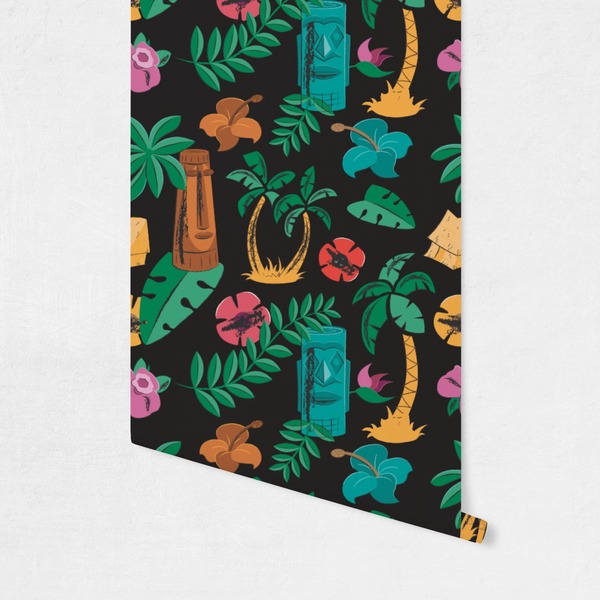 Hawaiian Masks Wallpaper on Wall