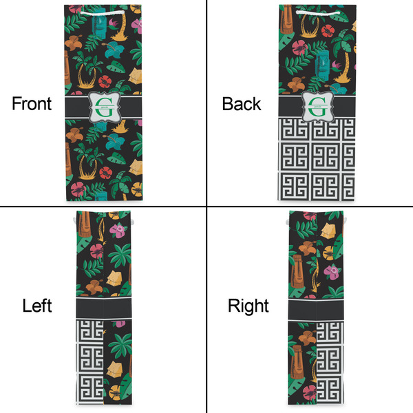 Hawaiian Masks Wine Gift Bag - Gloss - Approval